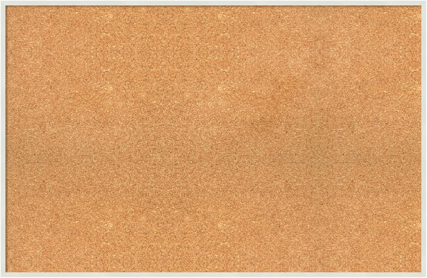 Amanti Art Natural Cork Board for Wall, 23x35 Vision Board with White Frame, Large Corkboard Office Decor for Home Organization, Modern Corkboard Pinboard to Display Items for Home Organization in