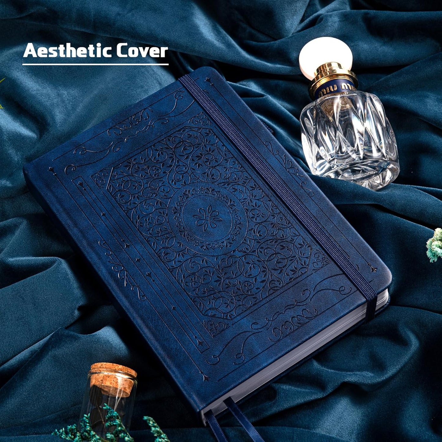 TIEFOSSI Bullet Dotted Journal Notebook, 160gsm 256 Numbered Thick Paper, A5 Hardcover Dotted Grid Diary for Women Men Work Writing, Bullet Journaling, Drawing, 5.8 x 8.3 in