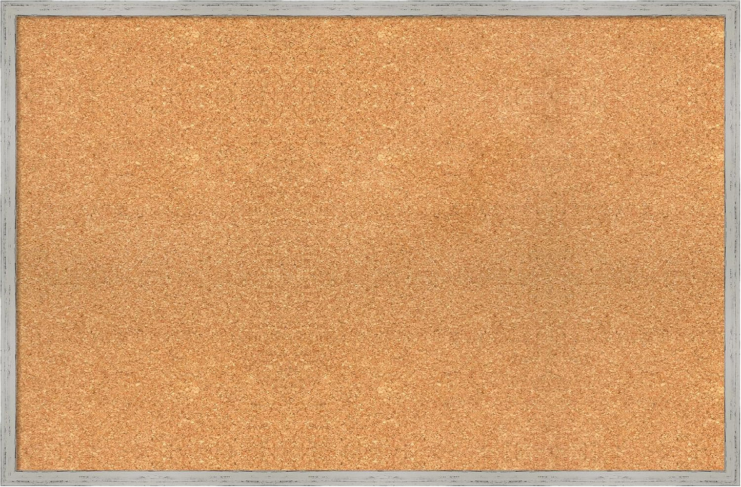 Amanti Art Natural Cork Board for Wall, 23x35 Vision Board with White Frame, Large Corkboard Office Decor for Home Organization, Cottage Corkboard Pinboard to Display Items for Home Organization in