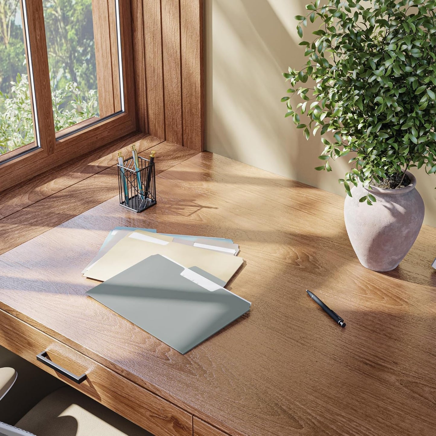 Smead SuperTab Poly Plastic File Folders for Documents, Set of 20 Plastic Folders, 1/3-Cut Tabs, File Folders Letter Size, Assorted Twilight Colors, Office Supplies, School Supplies (10521)