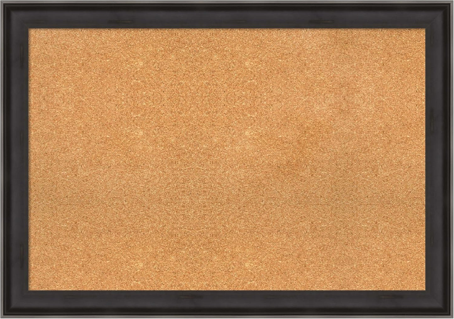 Amanti Art Natural Cork Board for Wall, 28x40 Vision Board with Black Wood Frame, Large Corkboard Office Decor for Home Organization, Casual Corkboard Pinboard to display items for home organization