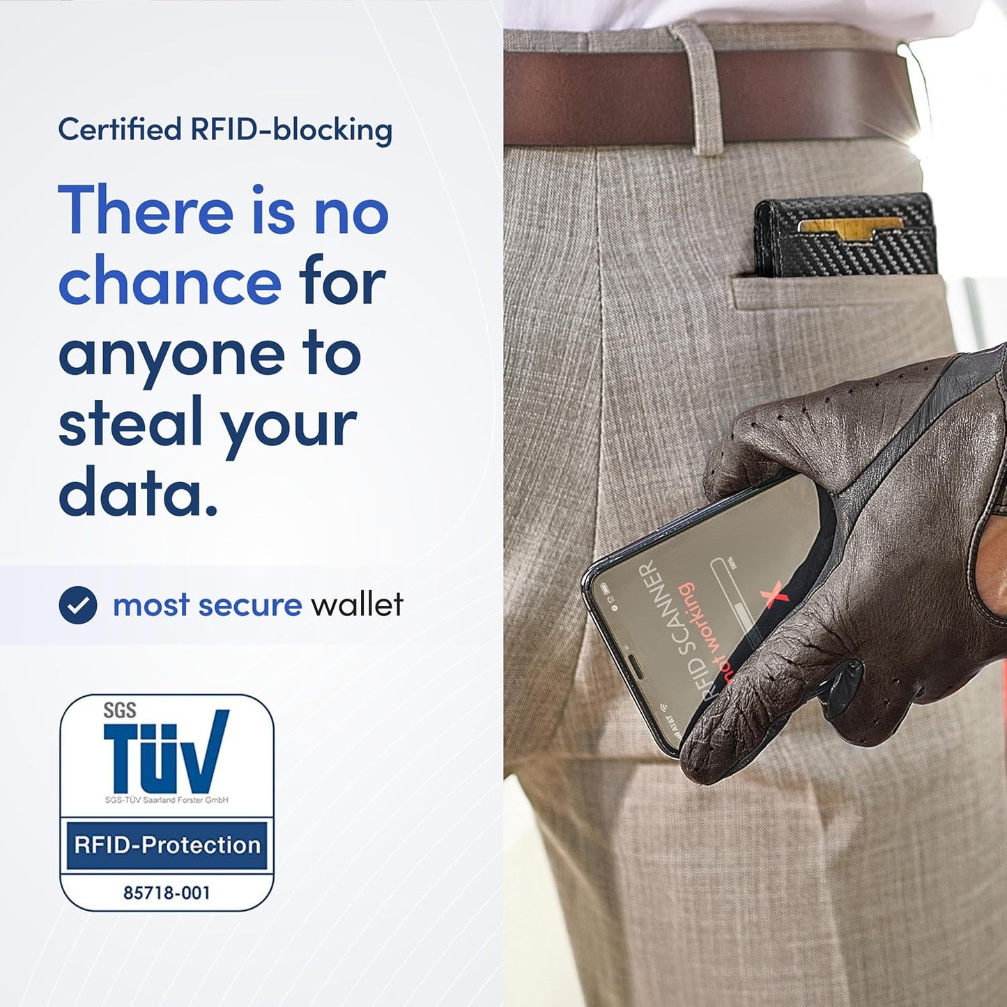 TRAVANDO Mens Wallet with Money Clip AUSTIN RFID Blocking Bifold Credit Card Holder for Men with Gift Box