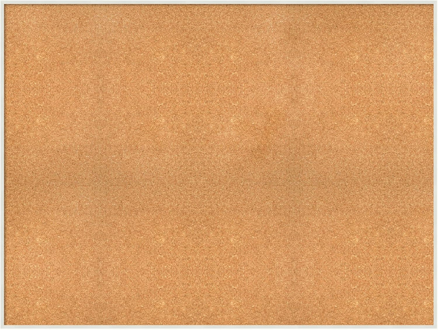Amanti Art Natural Cork Board for Wall, 37x49 Vision Board with White Frame, Oversize Corkboard Office Decor for Home Organization, Modern Corkboard Pinboard to Display Items for Home Organization in