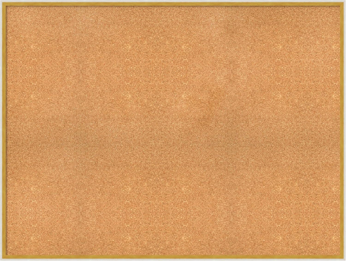 Amanti Art Natural Cork Board for Wall, 37x49 Vision Board with White Frame, Oversize Corkboard Office Decor for Home Organization, Modern Corkboard Pinboard to Display Items for Home Organization in