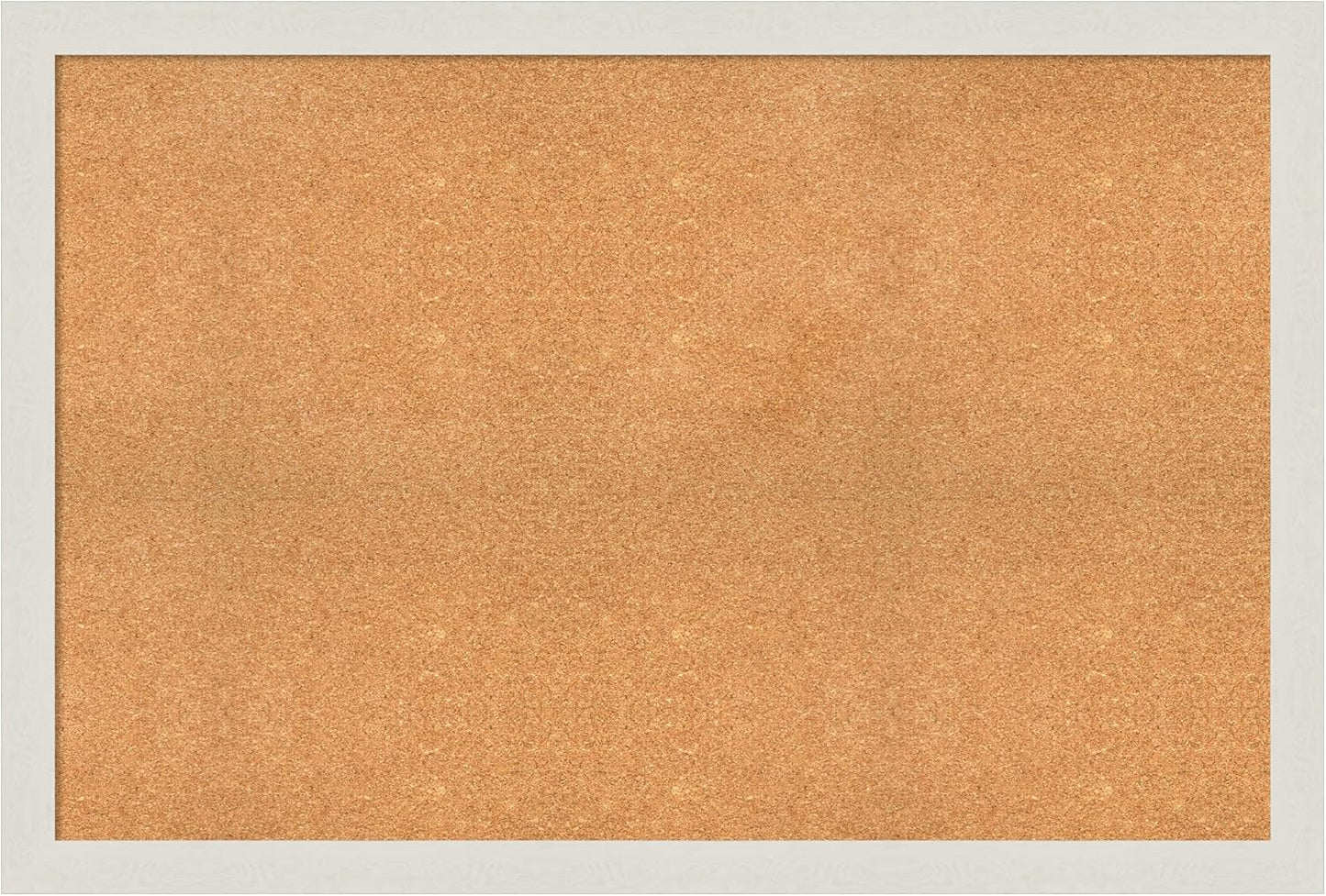 Amanti Art Natural Cork Board for Wall, 33x49 Vision Board with White Frame, Oversize Corkboard Office Decor for Home Organization, Country Rustic Corkboard Pinboard to Display Items for Home