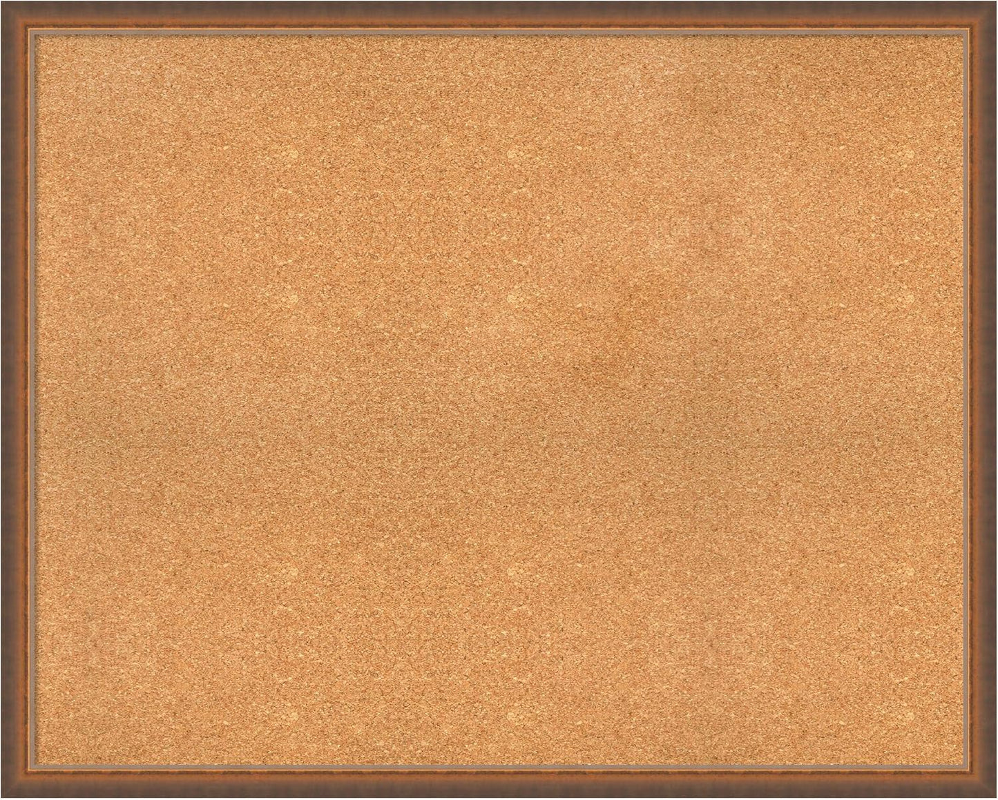 Amanti Art Natural Cork Board for Wall, 32x40 Vision Board with Bronze Frame, X-Large Corkboard Office Decor for Home Organization, Modern Corkboard Pinboard to Display Items for Home Organization in