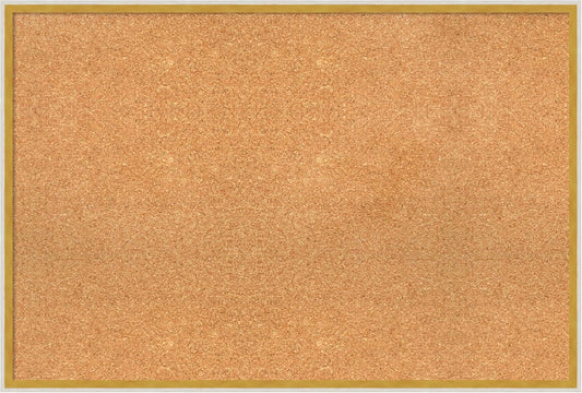 Amanti Art Natural Cork Board for Wall, 25x37 Vision Board with White Frame, Large Corkboard Office Decor for Home Organization, Modern Corkboard Pinboard to Display Items for Home Organization in