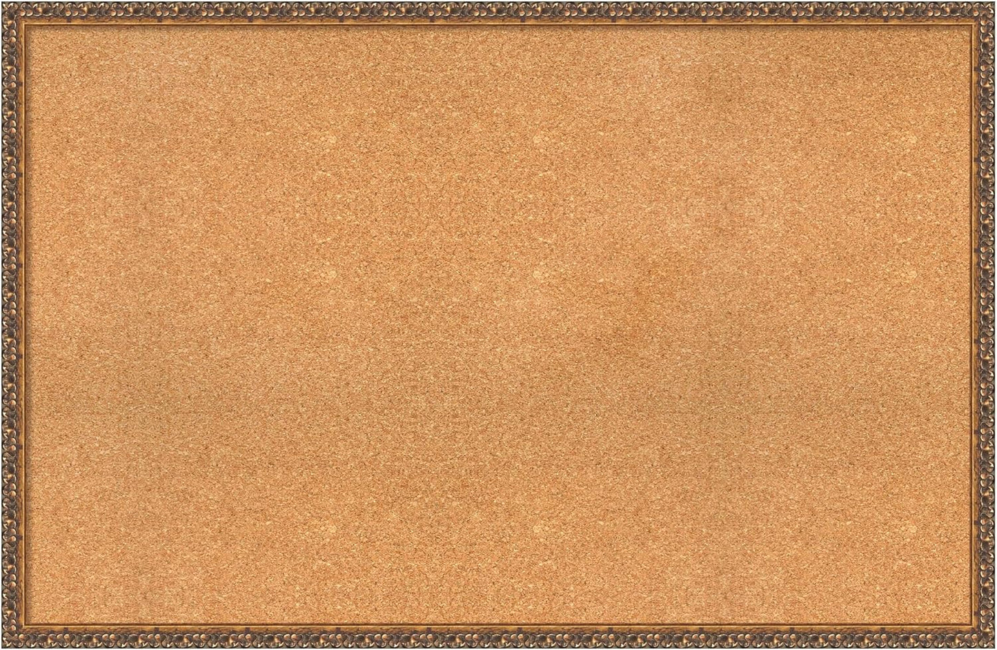 Amanti Art Natural Cork Board for Wall, 30x46 Vision Board with Bronze Frame, Oversize Corkboard Office Decor for Home Organization, Traditional Corkboard Pinboard to Display Items for Home