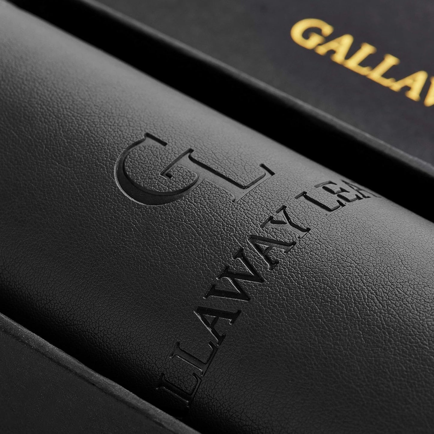 Gallaway Leather Desk Protector, Office Desk Pad - Large 36" x 17" Black, Computer Desk Mat Cover