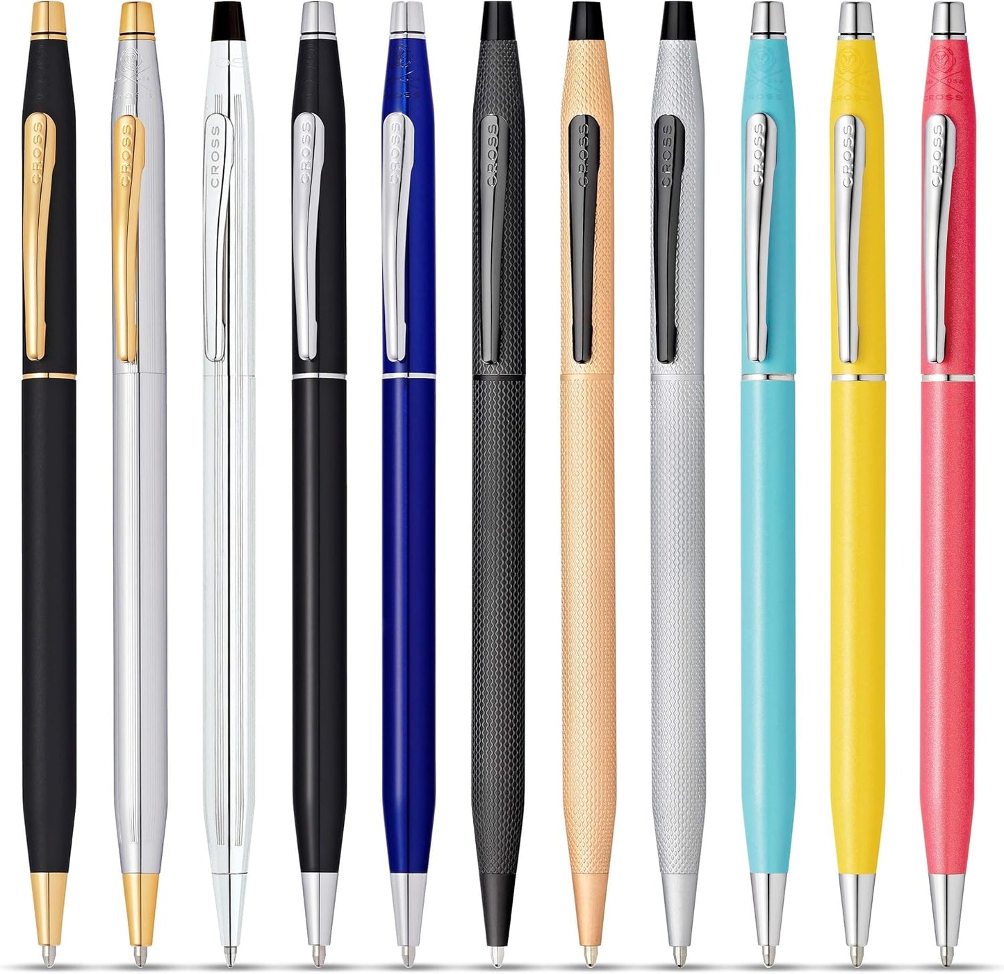 Cross Classic Century Refillable Ballpoint Pen Presented in a Luxury Gift Box - Medium Point, Black Ink, Translucent Blue