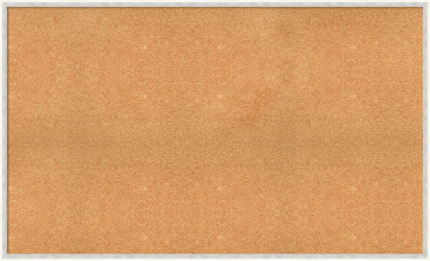 Amanti Art Natural Cork Board for Wall, 31x51 Vision Board with White Frame, Oversize Corkboard Office Decor for Home Organization, Modern Corkboard Pinboard to Display Items for Home Organization in