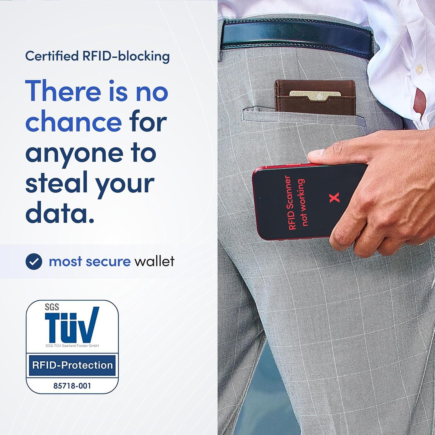 TRAVANDO Mens Wallet with Money Clip AUSTIN RFID Blocking Bifold Credit Card Holder for Men with Gift Box